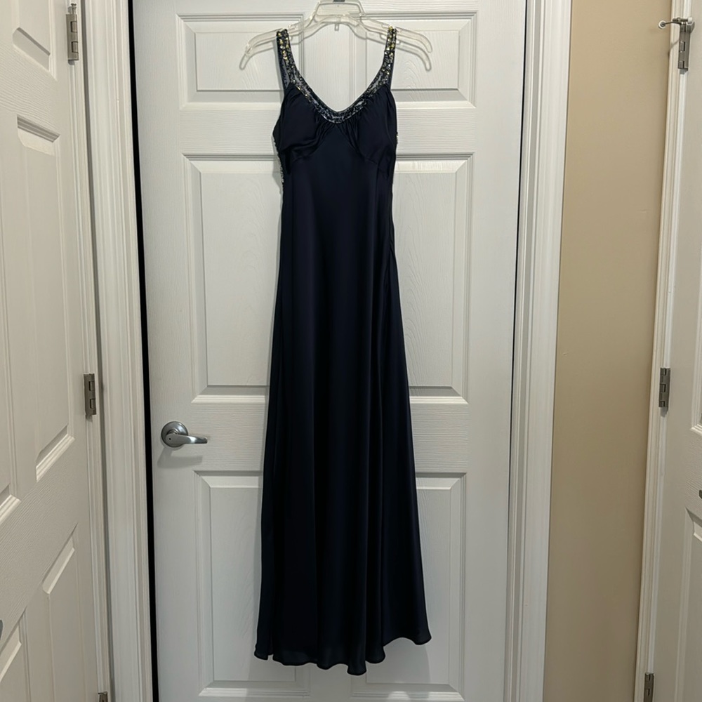 Long Navy Formal Dress